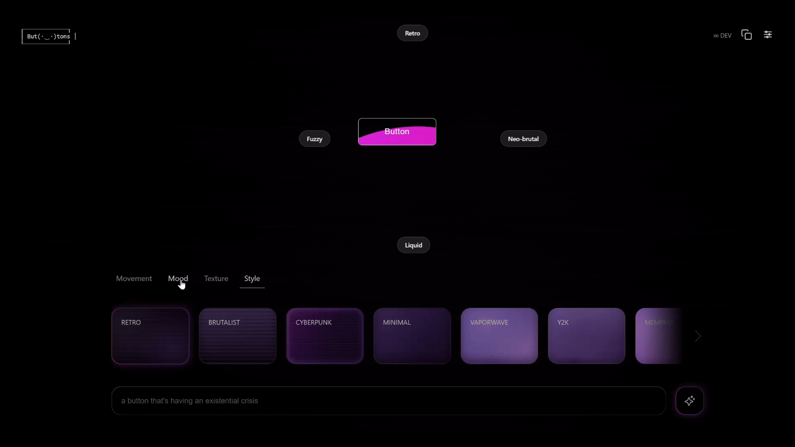 Micro interaction details – ingredient card states, canvas transitions, and subtle UI behaviors in action